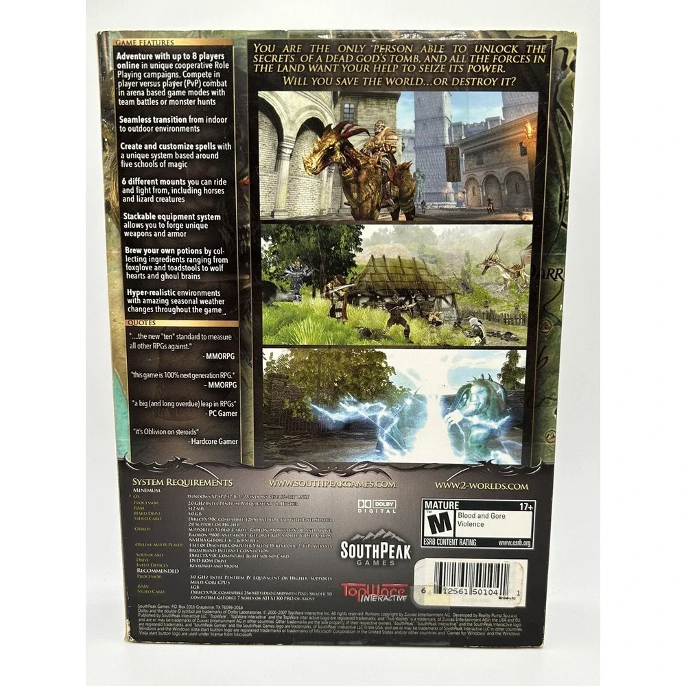 Two Worlds PC Game 2016 Brand New Battle 8‎ Person Arena